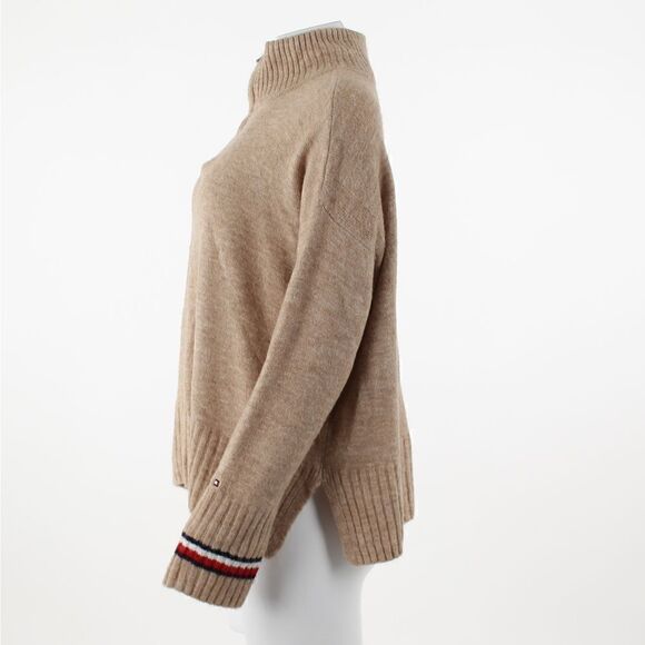 Tommy Hilfiger Mock-Neck Quarter-Zip Sweater - Picture 4 of 5